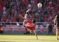 gol, lance, façanha, gol de bicicleta;