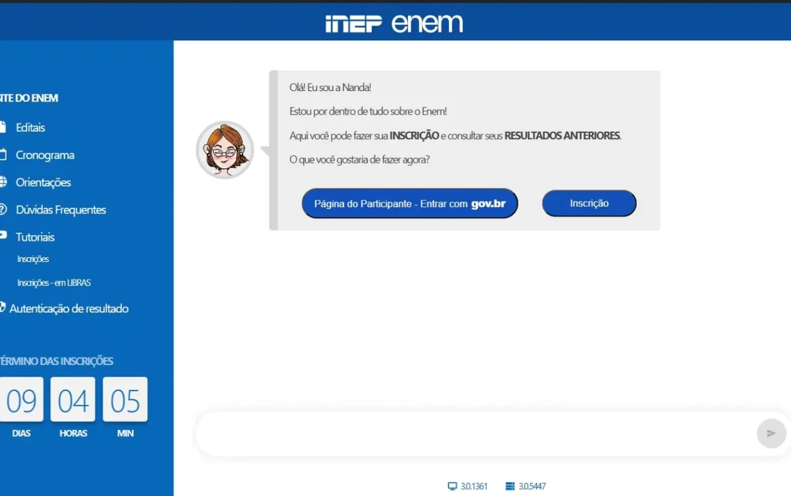 Exame Nacional, prova, inscrição';