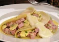 crepe, torta, bolo, prato';