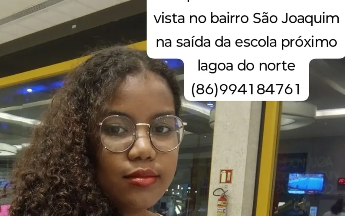 jovem, menor, estudante, menor de idade, desaparecida';